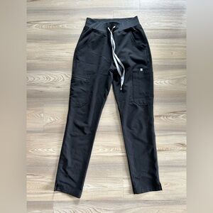 Figs black scrub bottoms xs